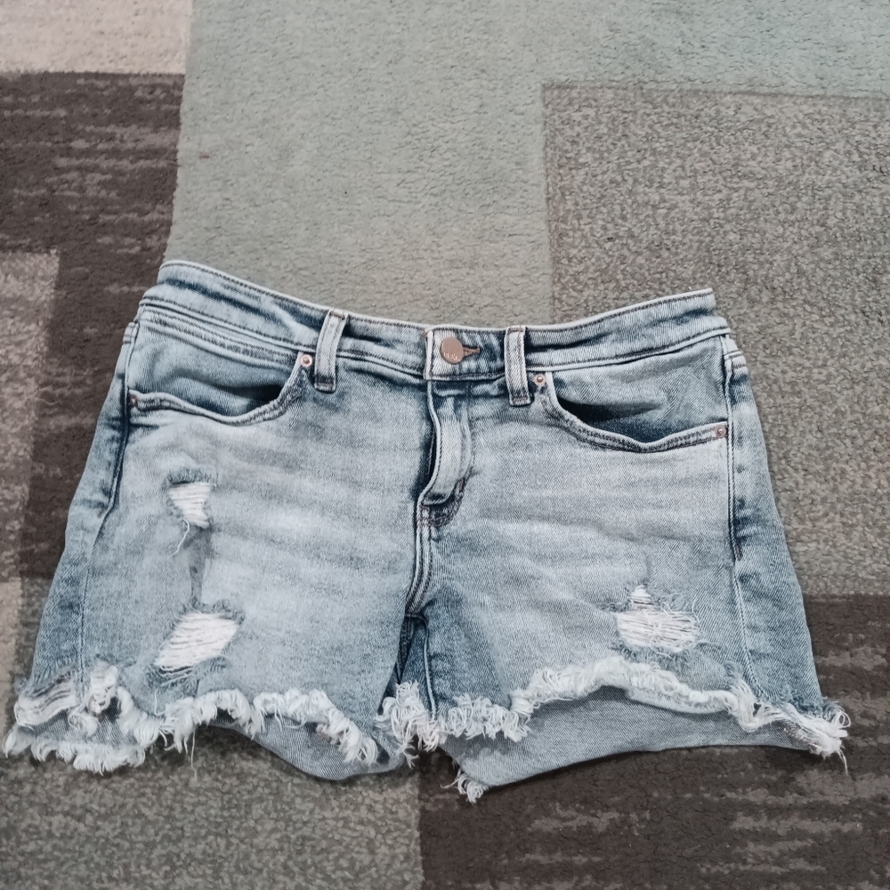 Distressed Denim Women Shorts